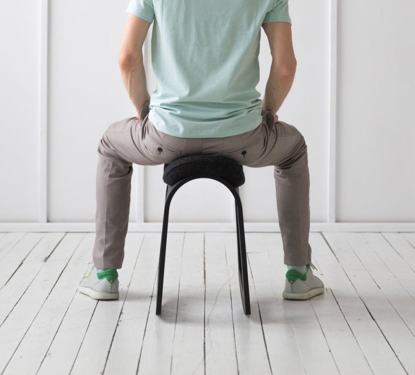 Balanční židle Muista Clear Wood