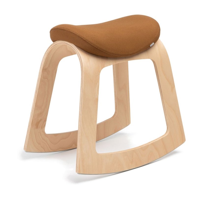Balanční židle Muista Clear Wood - Varianta potahu: Muista Brown Polyester
