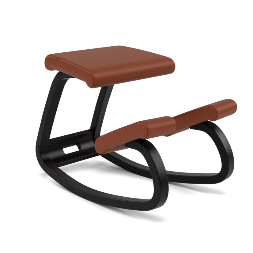 Klekačka Varier Variable™ Black Ash - Varianta potahu: Noir+ 31322 Cognac