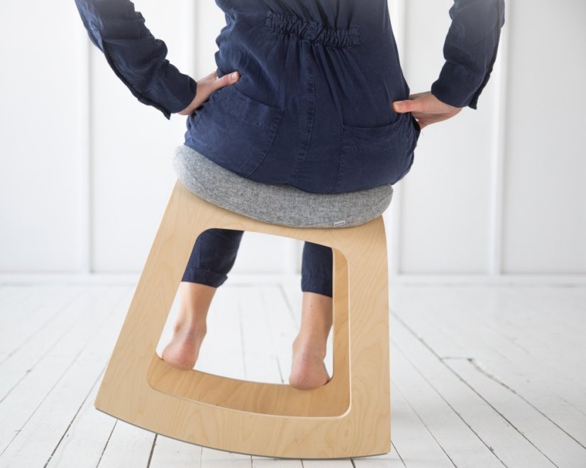 Balanční židle Muista Clear Wood