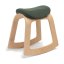 Balanční židle Muista Clear Wood - Varianta potahu: Muista Green Polyester