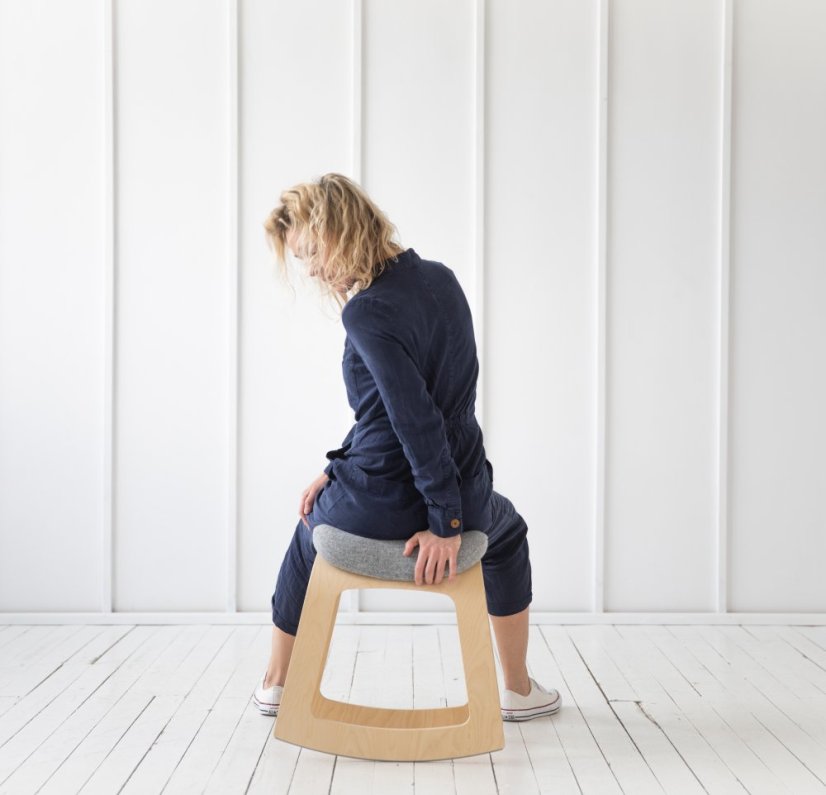 Balanční židle Muista Clear Wood