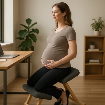 Doporučujete sezení na klekací židli v těhotenství?