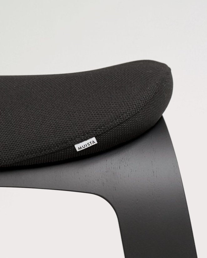 Balanční židle Muista Black Wood - Varianta potahu: Muista Blue Wool