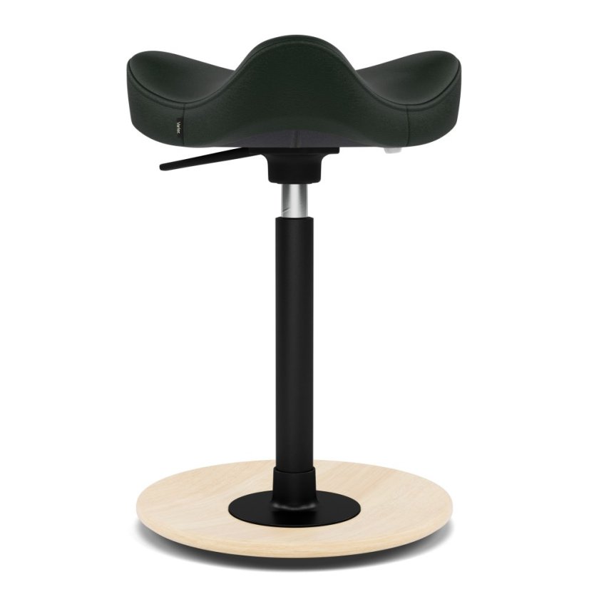 Balanční stolička Varier Move™ Natural Ash Compact - Varianta potahu: Noir+ 31327 Green
