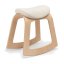 Balanční židle Muista Clear Wood - Varianta potahu: Muista Creme Polyester