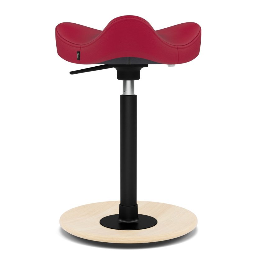 Balanční stolička Varier Move™ Natural Ash Compact - Varianta potahu: Noir+ 31324 Red