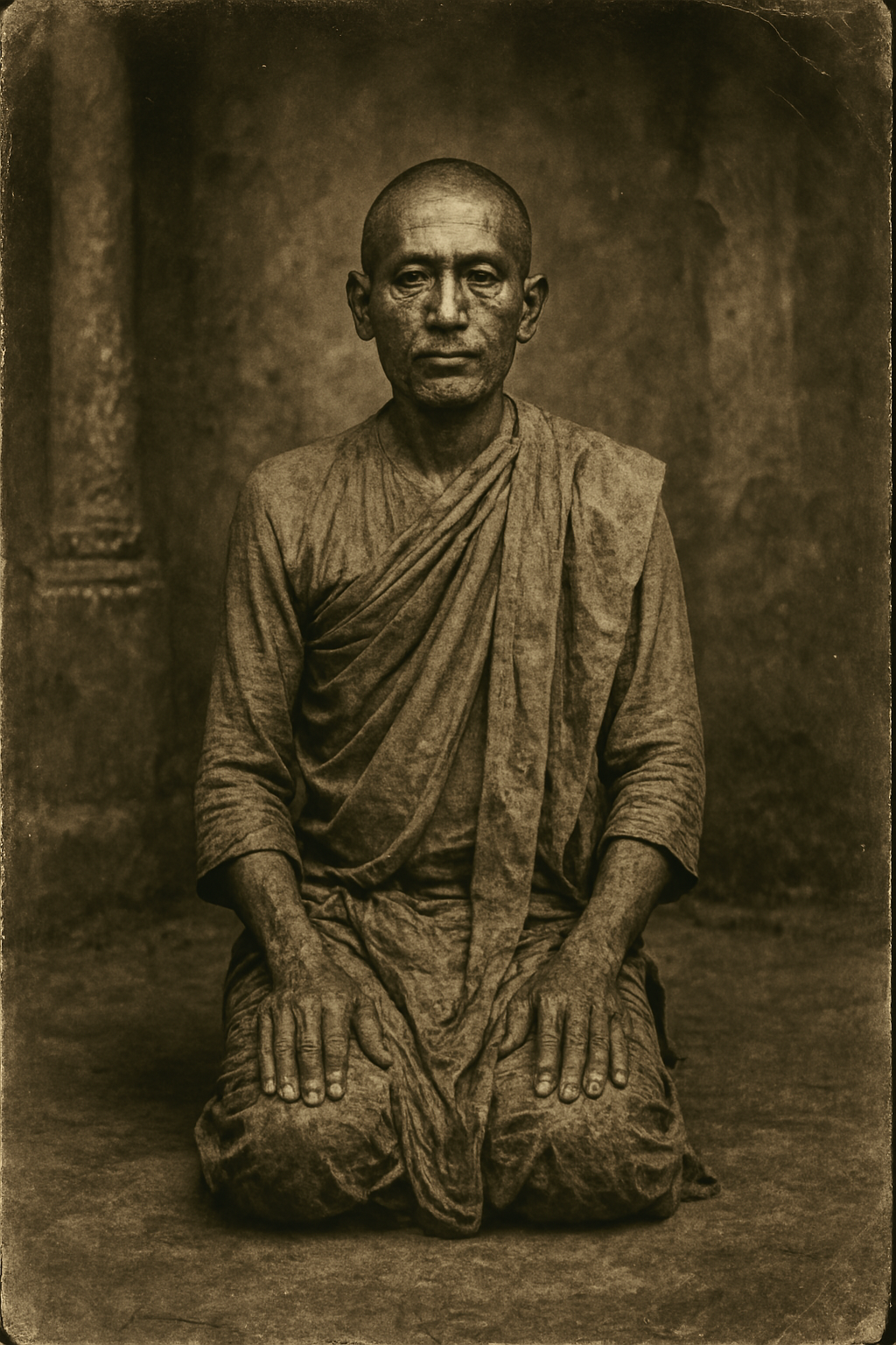 Klečení v pozici Vajrasana